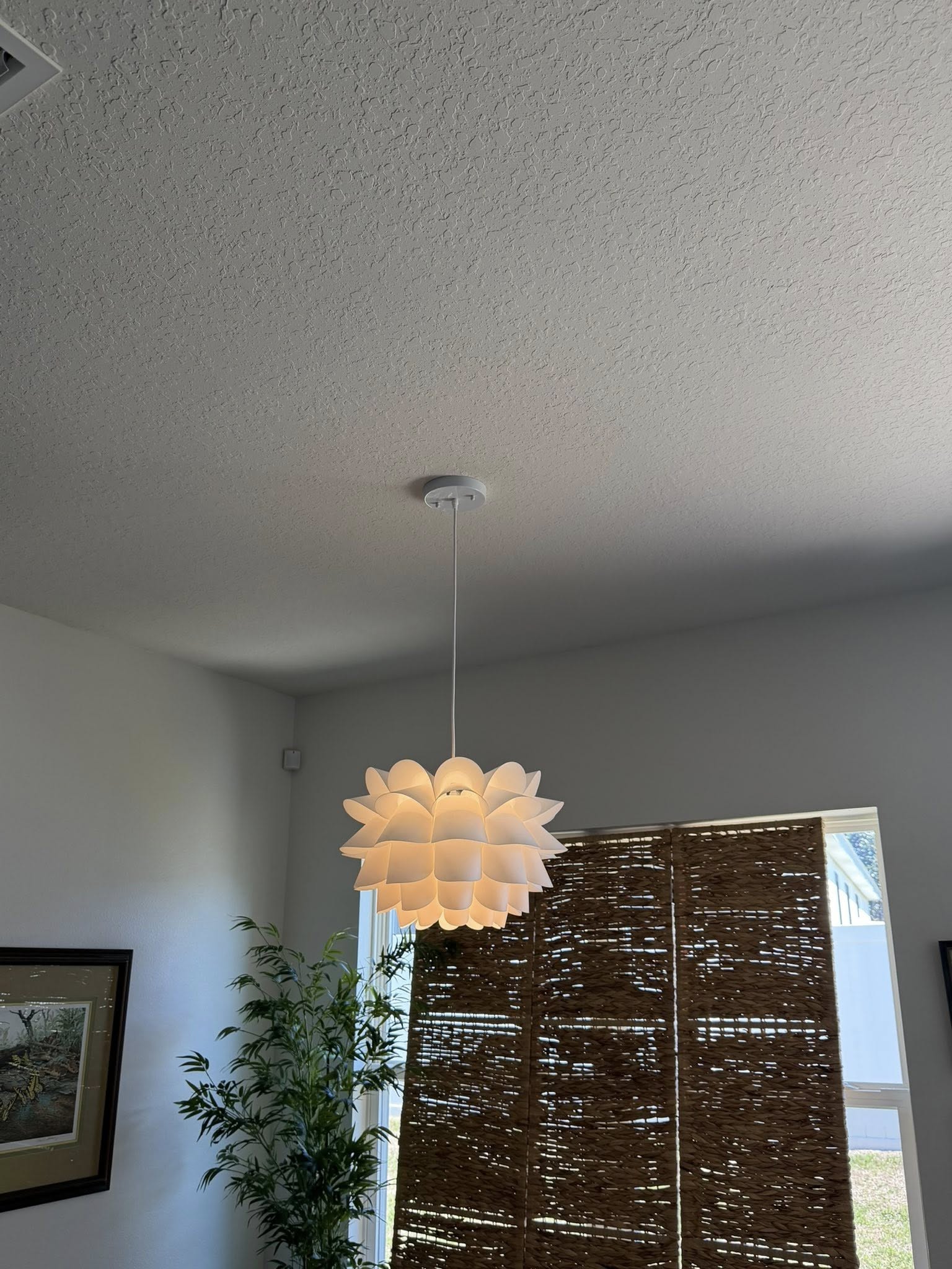 Modern pendant light install