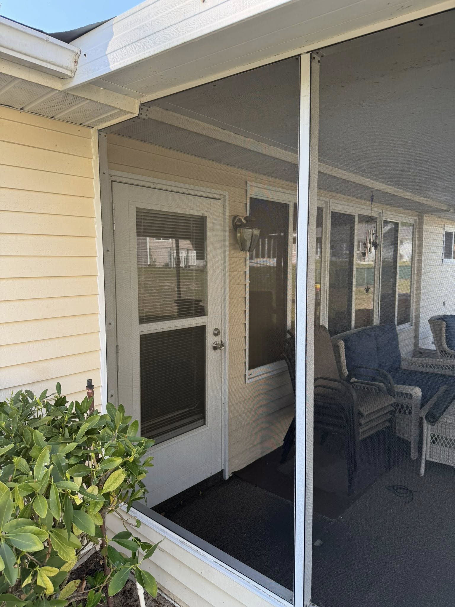 Screened porch repair